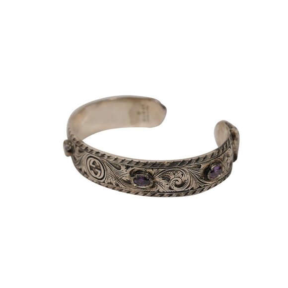 Gucci Tiger Head Le Marche Des Merveilles Bracelet 18 925 Sterling SilverBangle - Picture 8 of 9
